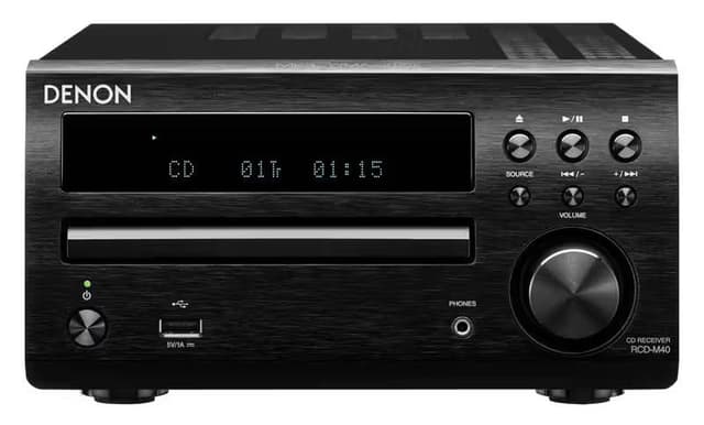 DENON RCD-M40 CD RECEIVER | 30W @ 6 OHMS | MONO SUB PRE-OUT| USB SUPPORTING MP3/FLAC/WAV/AAC